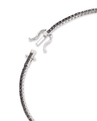 Black Diamond Tennis Bracelet in 14K White Gold, 1.20 tcw 