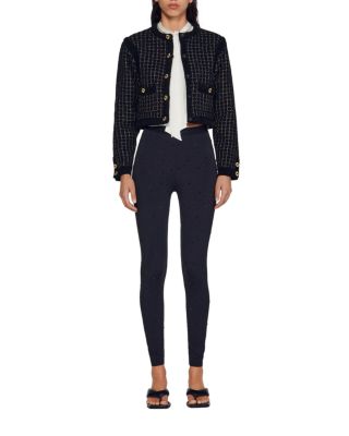 Sandro Textured Tweed Cardigan Sweater | Bloomingdale's