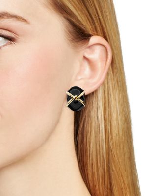 Color Clip On Stud Earrings in 22K Gold Plated