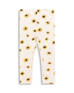 Miles The Label Girls' Sunflower Print French Terry Leggings - Baby