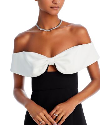 Self-Portrait Bow Mini Dress | Bloomingdale's