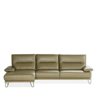 Amica 2-Piece Leather Sectional