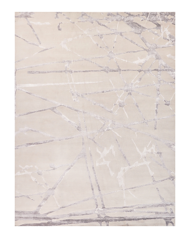 Exquisite Rugs Space Age 2687 Area Rug, 8' X 10' In Silver