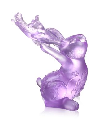 Spring Breeze Felicitous Rabbit Crystal Figure