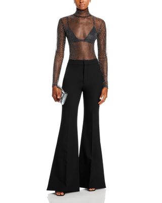 A.L.C. James Embellished Mesh Turtleneck Top | Bloomingdale's