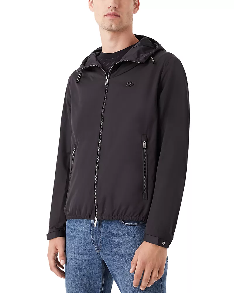 Emporio Armani Essential Water Repellent Hooded Jacket