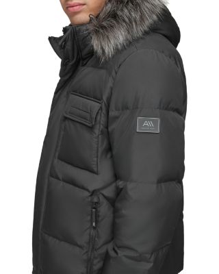 Nisko Faux Fur Trimmed Hooded Bib Coat