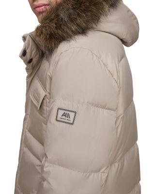 Nisko Faux Fur Trimmed Hooded Bib Coat