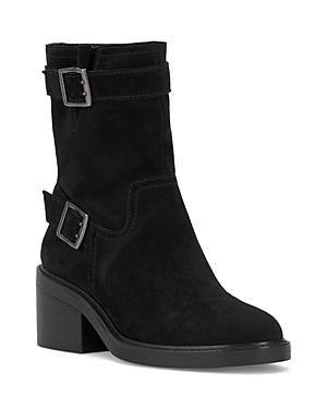 Shop Vince Camuto Women's Vergila Buckle Boots In Black
