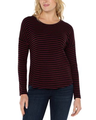 Liverpool Los Angeles - Drop Shoulder Scoop Neck Top