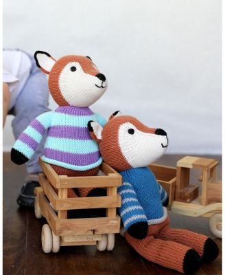 Knit Cotton Fox in Sweater - Ages 0+