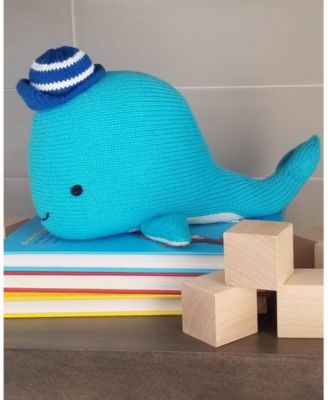 Knit Cotton Whale with Cap - Ages 0+