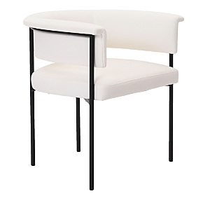 Shop Tov Furniture Taylor Performance Linen Dining Chair In Cream