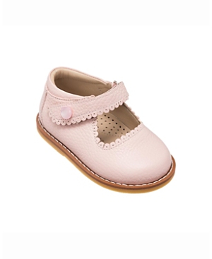 Shop Elephantito Girls' Scalloped Edge Mary Jane - Baby, Toddler In Pink