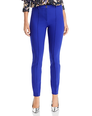 Hugo Boss Slim-fit Pants In Stretch Fabric With Pintuck Pleats In Open Bu