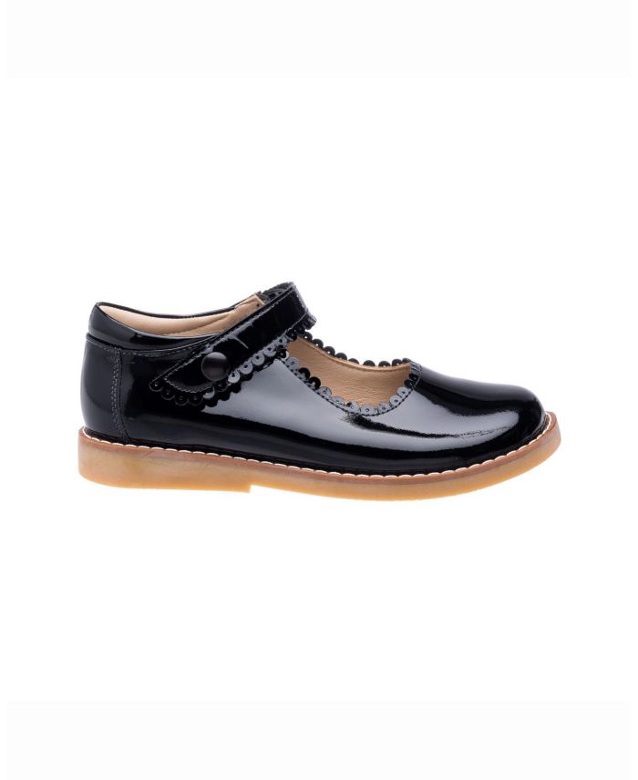 Unisex Scalloped Edge Mary Jane