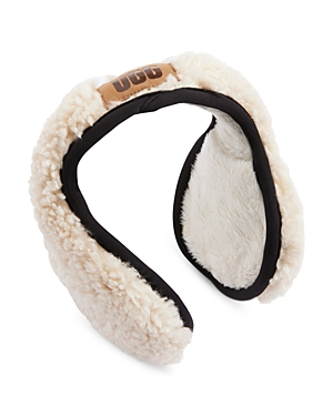 Ugg Fluff Behind The Head Faux Fur Ear Muffs In Natural