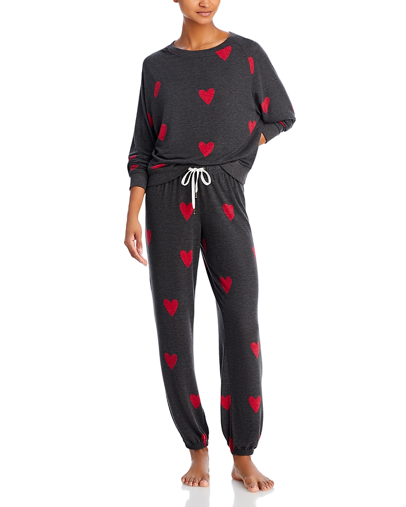 Honeydew Star Seeker Lounge Set in Valentine Hearts - Exclusive