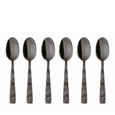 Sambonet - Jungle Abstract Foliage Espresso Spoons, Set of 6