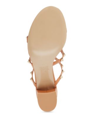 Women's Rockstud Block Heel Slide Sandals