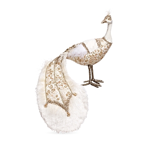 Shop Mark Roberts Elegant Peacock In White/gold