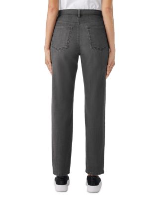 High Rise Slim Fit Jeans in Carbon