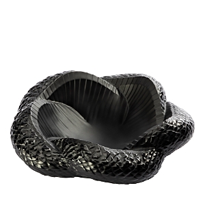 Lalique Serpent Bowl, Black
