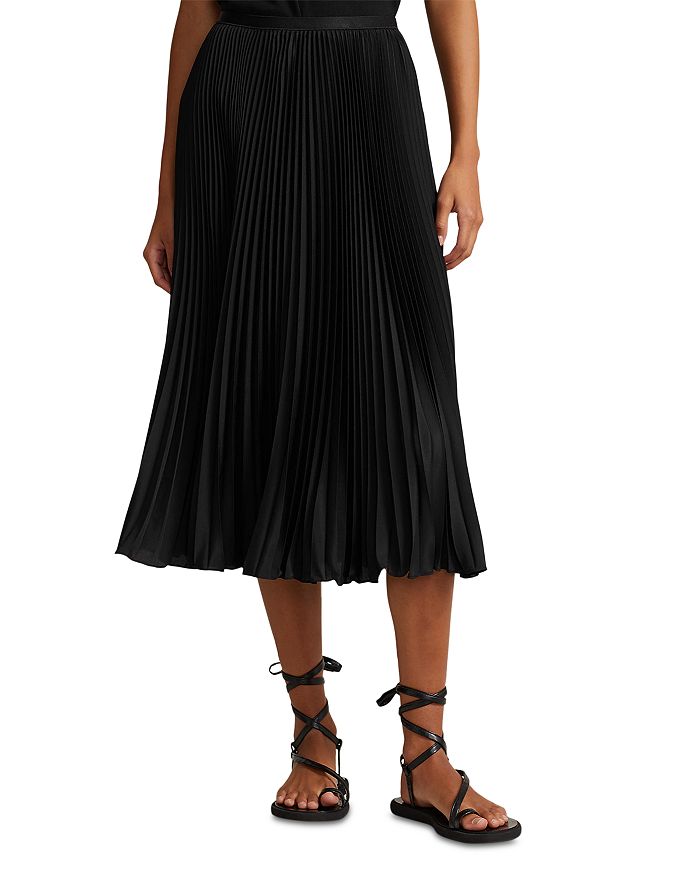 Ralph Lauren Pleated Georgette Skirt | Bloomingdale's