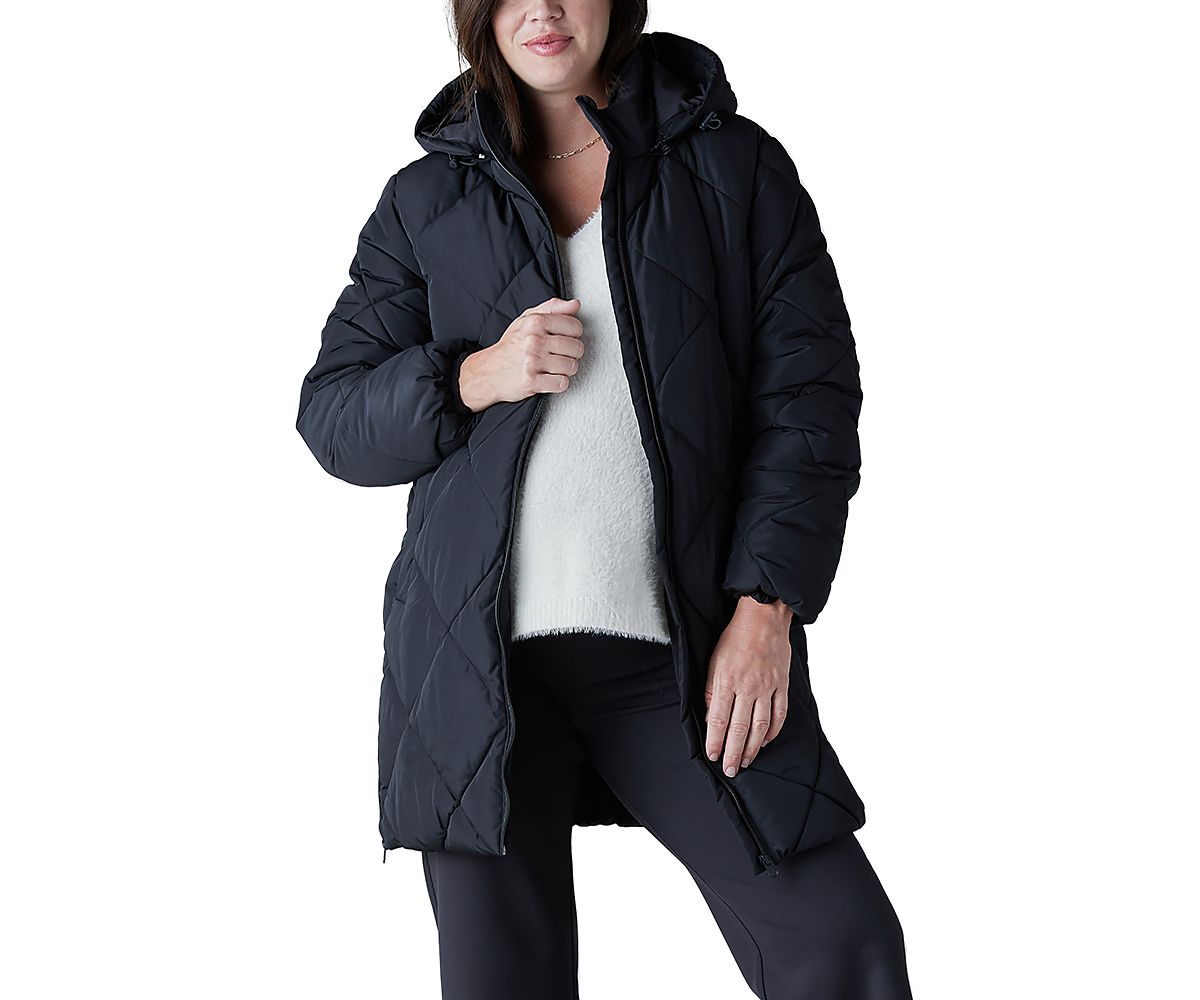 Ingrid & Isabel Hooded Longline Puffer Maternity Jacket