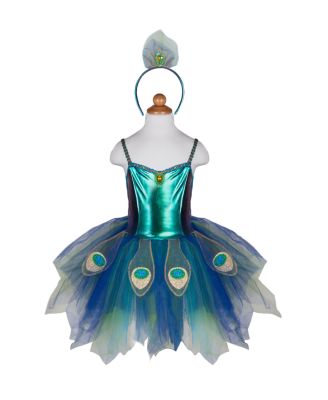 Great Pretenders - Pretty Peacock Dress and Headband - Ages 5-6