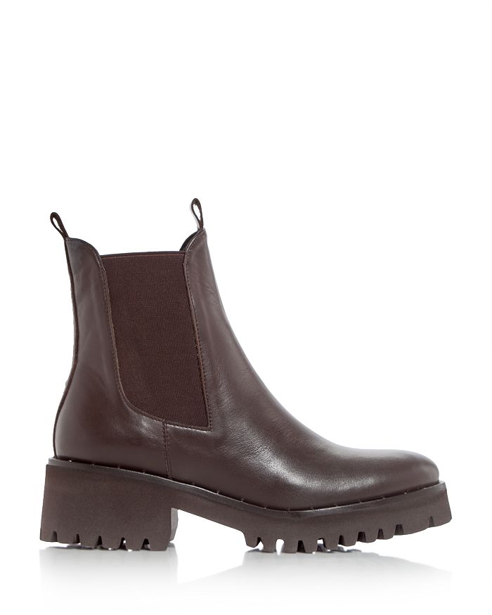 Shop Freda Salvador Women's Brooke Waterproof Chelsea Boots In Dark Brown