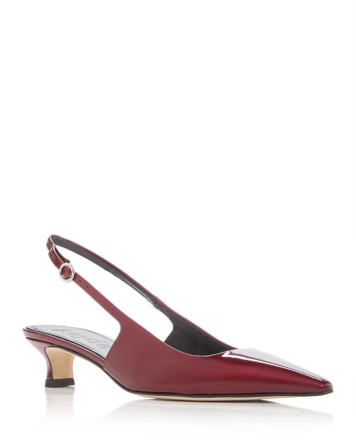 Aeyde Metallic Slingback Pump in Red Metallic at Nordstrom, Size 6Us