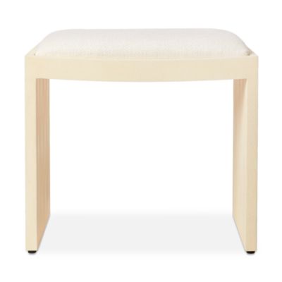 Shagreen Embossed Vanity Table &amp; Stool Set