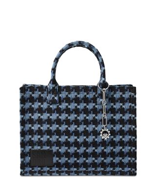 Womens Bleus Kasbah Charm-embellished Tweed Cotton Tote Bag