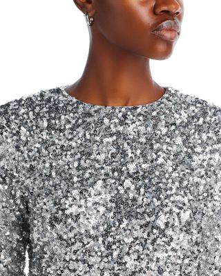 Sequin Long Sleeve Top - Exclusive
