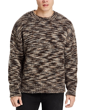 FRAME TWEED TEXTURED CREWNECK SWEATER