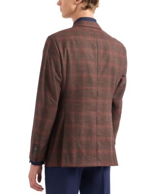 Plaid Single Breasted Blazer