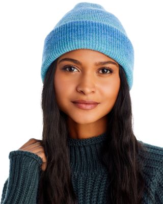 Aqua Space Dyed Knit Beanie - 100% Exclusive In Gray | ModeSens display picture 2