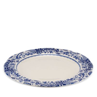 Blue Italian Brocato Charger Serving Platter