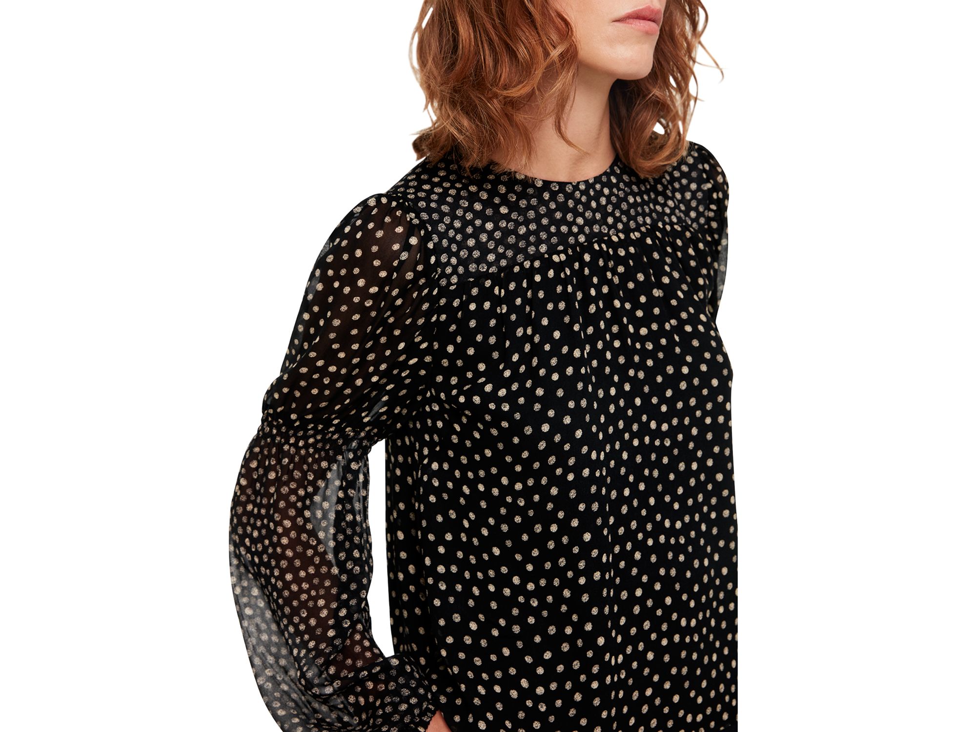 Speckled Shirred Top — Image 3