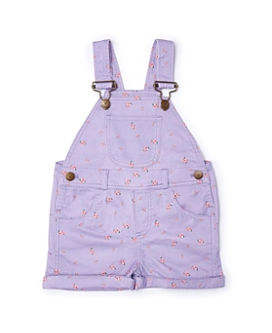 Dotty Dungarees Girls' Floral Print Overall Shorts - Baby, Little Kid, Big Kid In Lilac
