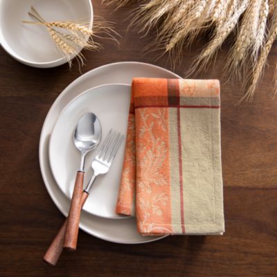 Autumnal Harvest Jacquard Dinner Napkins, Set of 8