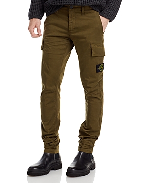 Stone Island Skinny Fit Utility Pants In Olive
