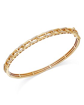 Bloomingdale's - Diamond Chain Link Bangle Bracelet in 14K Yellow Gold, 0.54 ct. t.w.