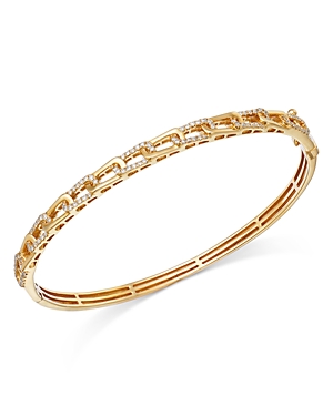 Bloomingdale's Diamond Chain Link Bangle Bracelet in 14K Yellow Gold, 0.54 ct. t.w.