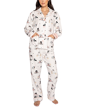 Pj Salvage Printed Flannel Pajama Set