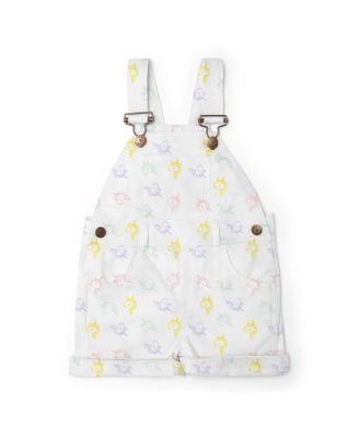 Girls' Unicorn Print Overall Shorts - Baby, Little Kid, Big Kid