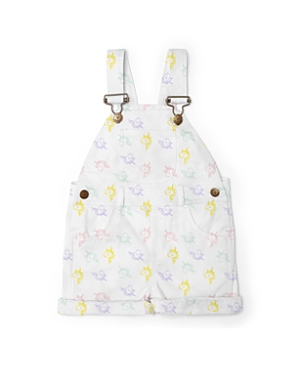 Dotty Dungarees Girls' Unicorn Print Overall Shorts - Baby, Little Kid, Big Kid In Multicolor