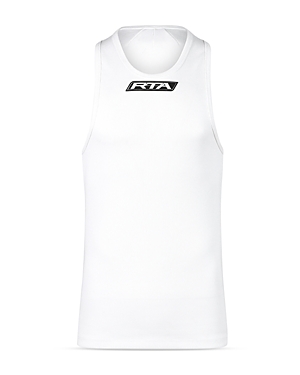 Rta White Racerback Tank Top In White