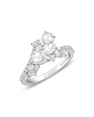 Harakh Diamond Scatter Ring In 18k White Gold, 1.65 Ct. T.w.